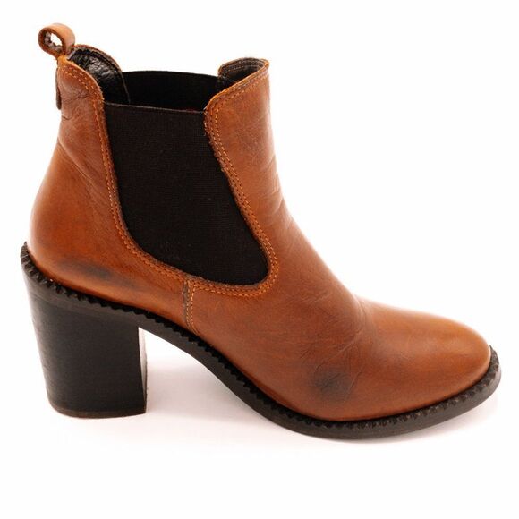 Wera of Stockholm Leather Chelsea Heel Boot Size 6 - Picture 6 of 8